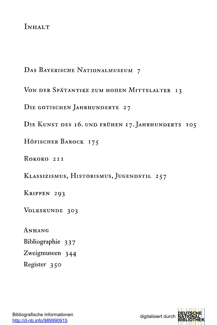 Bayerisches Nationalmuseum | Handbuch der kunst- und kulturgeschichtlichen Sammlungen