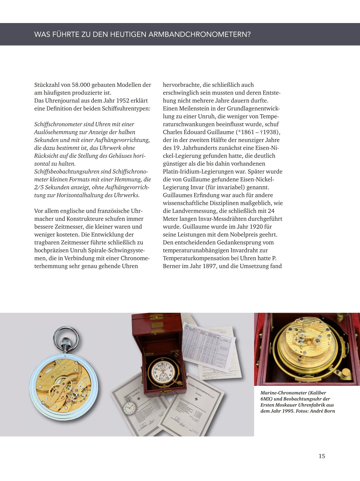 Deutsche Armbandchronometer und Qualitätsuhren 1935 – 1980